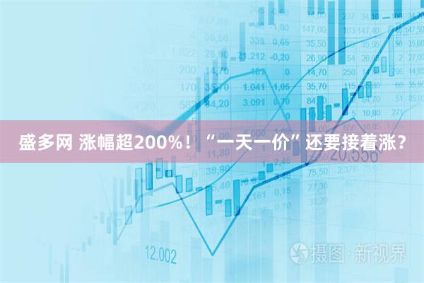盛多网 涨幅超200%!“一天一价”还要接着涨?